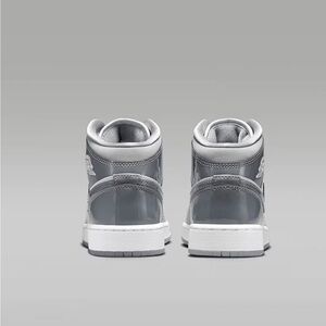 Stylish Gray and White High-Top Sneakers